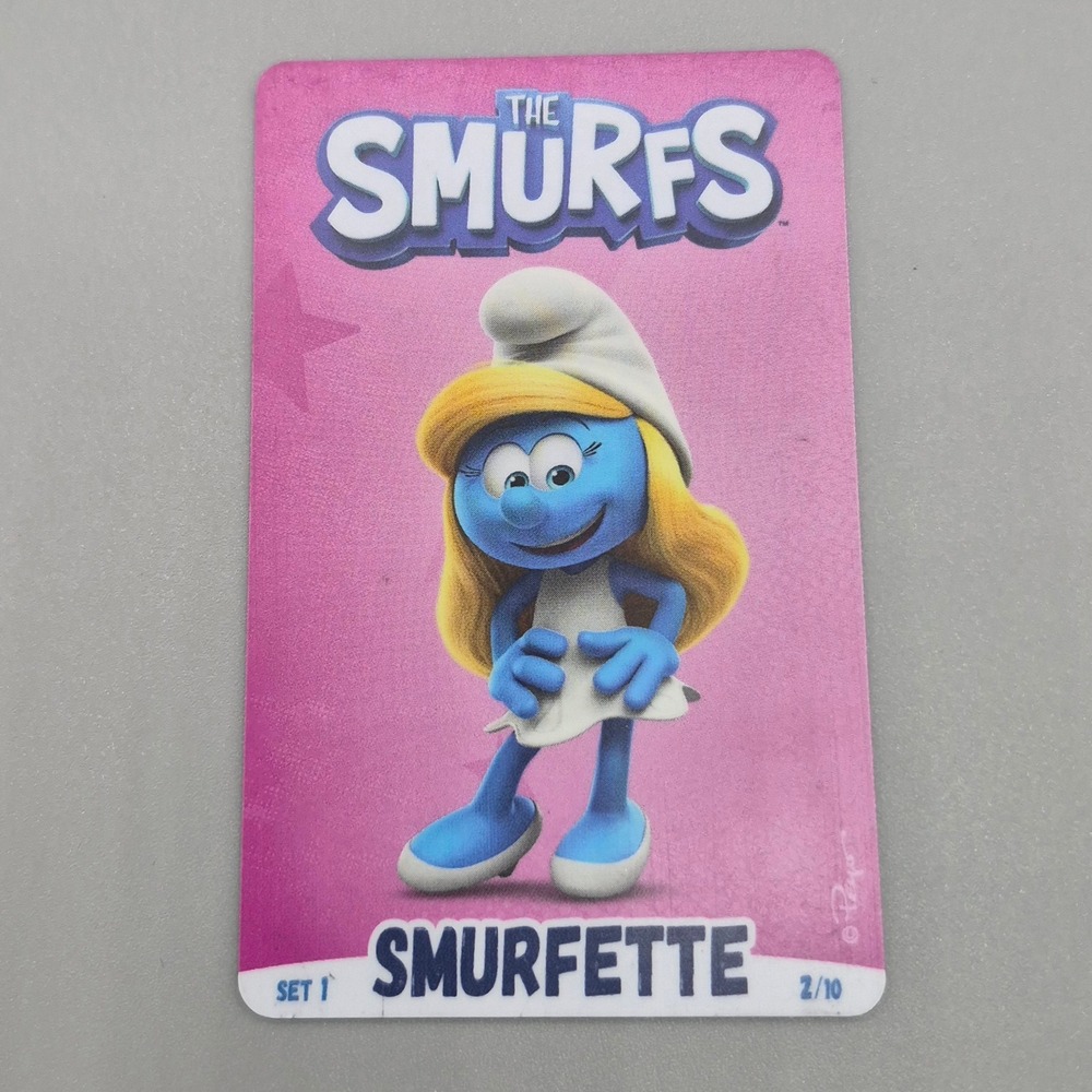 The Smurfs Smurfette Arcade Trading Card Set‎ 1 Number 2/10 Pink Peyo 2024